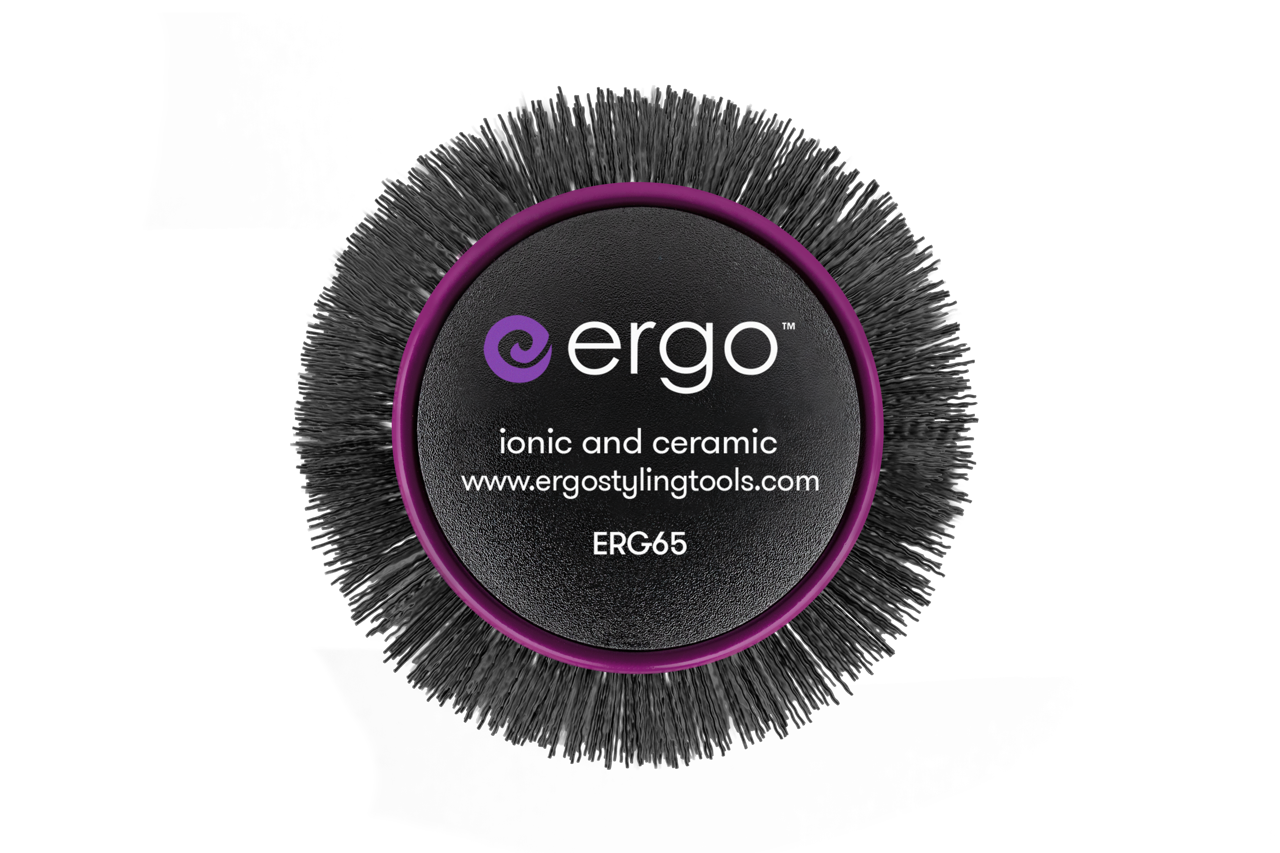 Ergo Ionic Ceramic Round Hair Brush ERG53 - 2 3/4 inch Super Gentle